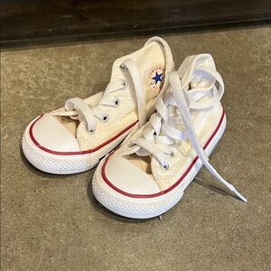 Converse Baby High-Top Sneakers - White and Red